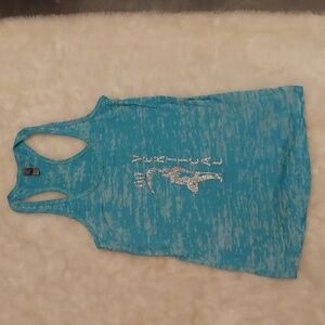 Racerback burnout tank top